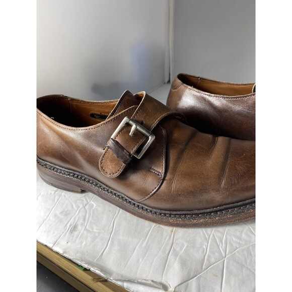 Men’s Allen Edmonds Shoes Size 9 D  NORWICH 0222 Brown Monk Strap Shoes main image 13